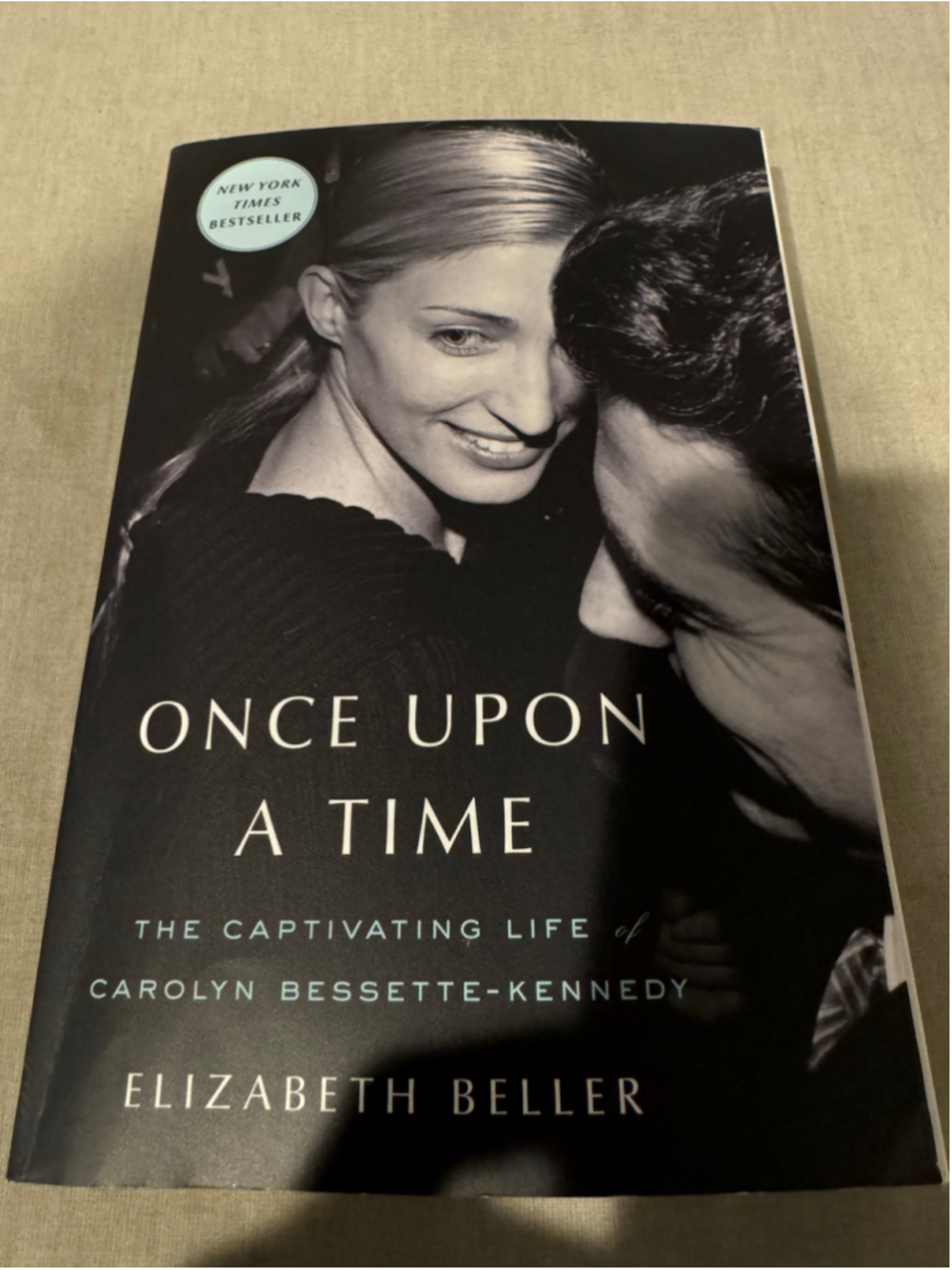 Once Upon a Time by Elizabeth Beller Hardcover Book Black White